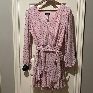 Women’s Pink Dress with Blue floral - Size 9/10 - New with tags